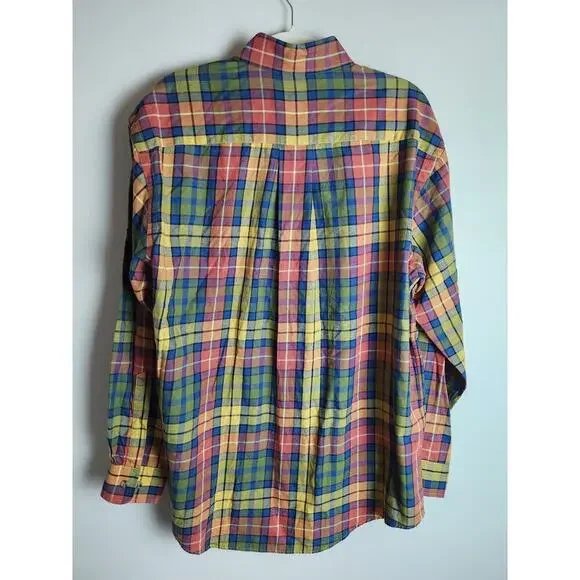 Orvis Mens Button Down Shirt sz L Wool/Cotton plaid Casual Outdoors Classic - Picture 3 of 7